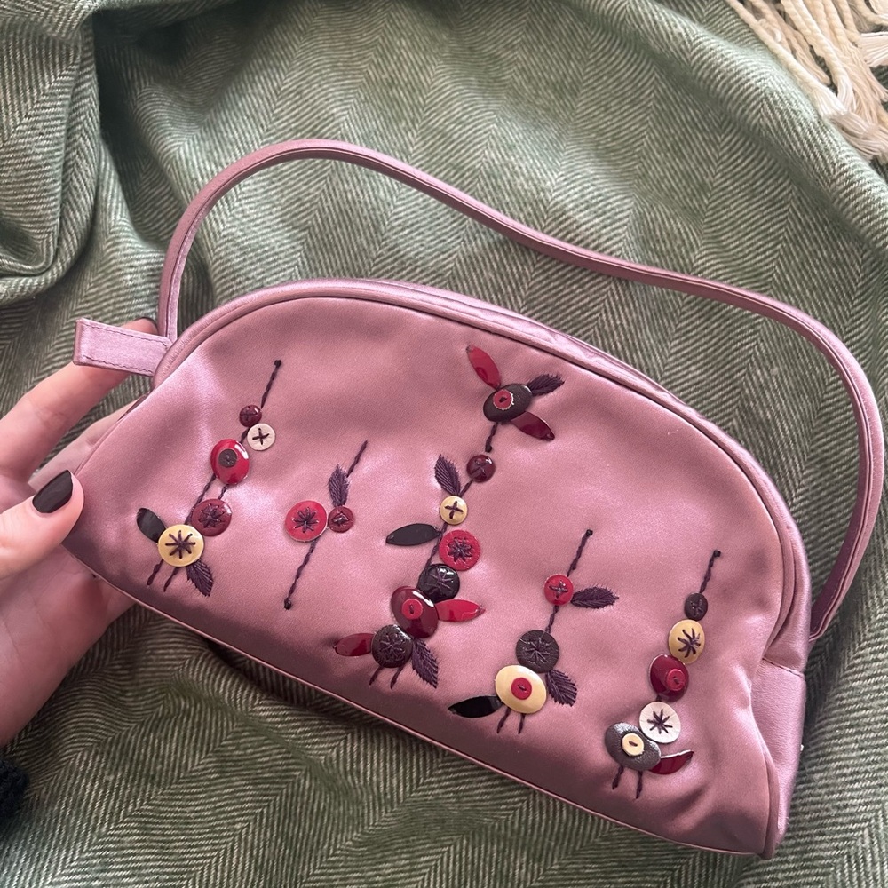 Prada Pink Embroidered Bag